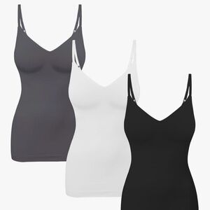 Women’s tummy control shapewear tank tops, seamless, one size fits all
